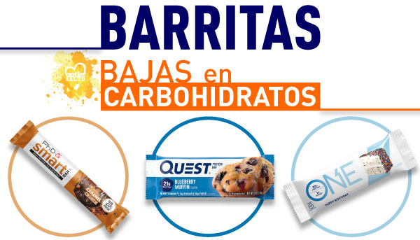 Barritas bajas en carbohidratos en Outletsalud